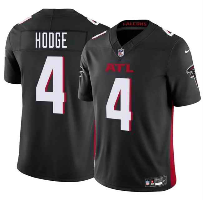 Men's Atlanta Falcons #4 KhaDarel Hodge Black 2025 F.U.S.E. Vapor Untouchable Limited Stitched Football Jersey